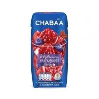 ราคา GWP_CHABAA ชบาน้ำทับทิมและน้ำบลูเบอร์รี่ผสมน้ำองุ่น 40% 180 มล. (27941067465)
