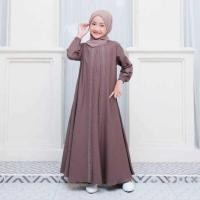 ราคา Naureen Kids Childrens Gamis Dress Girls Luxury Elegant Gamis Dress Crinkle Material Swarovski Application (43057604842)