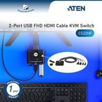 ราคา ATEN CS22HF สาย USB FHD HDMI 2 พอร์ต สวิตช์ KVM พร้อมตัวเลือกพอร์ตระยะไกล (47108773577)