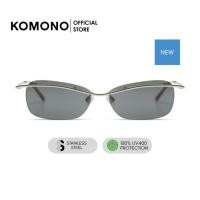 ราคา KOMONO Lany Abyss แว่นตากันแดด ทรงสี่เหลี่ยมผืนผ้า สีเทา กันรังสี UV400 วัสดุคุณภาพ (51706789656)