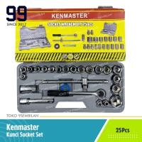 ราคา Kenmaster ประแจซ็อกเก็ต 25 ชิ้น - ชุดประแจกระบอก 25 ชิ้น Shock Sock Shock (29765830367)