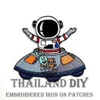 ราคา ตัวรีดนักบินอวกาศ NASA นาซ่า นักบินอวกาศ จานบิน เอเลี่ยน Space UFO Alien Patch wop งานปัก การ์ตูน ตัวรีด อาร์มติดเสื้อ (11198933817)