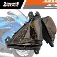 ราคา For KAWASAKI ZX14R ZZR 1400 Front LED Turn Signals CONCOURS 14 ZX 14R 2006-2020 Motorcycle Accessor (47552398744)