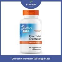 ราคา เควอซิทิน โบรมีเลน Quercetin Bromelain 180 Veggie Caps - Doctor's Best (5734591773)