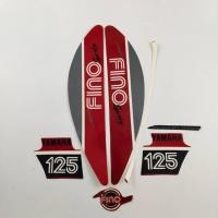 ราคา MERAH Motorcycle Striping Stickers List yamaha fino 125 2017 sporty Black Red Standard List Quality (48158086741)