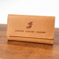 ราคา J Leather Mens Long 3 Fold Genuine Leather Wallet – Premium Handmade เรียบหรู และทนทาน (42128069921)