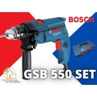 ราคา BOSCH สว่านกระแทก 13 มม. รุ่น GSB 550 SET (550วัตต์) พร้อมกล่องและดอกสว่าน Box set (9580099311)