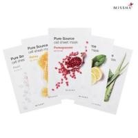 ราคา Missha pure source cell sheet mask แผ่นมาร์คหน้า ผลไม้ จากเกาหลี (427714163)