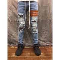 ราคา Hold’em denim style กางเกงยีนฟอกคาดแถบสีส้ม (11111033226)