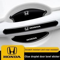 ราคา 4/8Pcs Honda รถประตูสีดําสติกเกอร์ป้องกันรถประตูชามสติกเกอร์สําหรับ Honda Mugen City Hatchback Civic fc fd Accord Jazz BRV HRV CRV Odyssey WRV อุปกรณ์เสริม (25446529457)