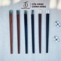 ราคา HAHANCO ตะเกียบไม้ธรรมชาติ Super Clean พร้อมหัวมุกแม่และหอยเป๋าฮื้อกระจายใน 7 สีสวยงาม (01 คู่) (50355840126)