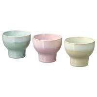 ราคา IKE.A ชุดถ้วยชาลายคราม 3 สี (44263503688)