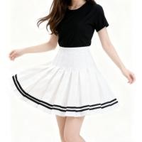 ราคา กระโปรงเทนนิสลายทาง กระโปรงมินิ ลายทางเต็มรอบ (55806210228)