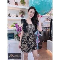 ราคา Jumpsuit จั๊มสูท จั๊มสูทขาสั้น จั๊มสูทแฟชั่น จั๊มสูทผู้หญิง จั๊มสูทกางเกงกระโปรง จั๊มสูท Ariya (19408872013)