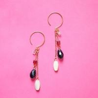 ราคา Handmade vintage style gold tone earrings (4015443816)