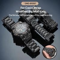 ราคา GWGB1000 โลหะสีดํานาฬิกาสําหรับ Casio G-SHOCK GWG-1000 Gen1 GWG-B1000 Gen3 ดัดแปลงผู้ชายสแตนเลสสายนาฬิกาอะแดปเตอร์ (49606052555)