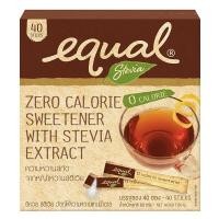ราคา [keto/clean]Equal Stevia 40 Sticks อิควล สตีเวีย หญ้าหวาน ผลิตภัณฑ์ให้ความหวานแทนน้ำตาล (11200880141)
