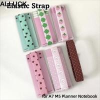 ราคา ALLUCK สายรัดยืดหยุ่น,ตกแต่ง DIY สายรัดโน๊ตบุ๊คแบบปรับได้, Kawaii สมุดโน๊ตแบบหลวมน่ารัก Star Binder สายคล้องสําหรับสมุดภาพ (54254354619)