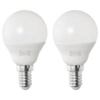 ราคา [IKEAแท้ ถามก่อนสั่ง] SOLHETTA ซูเฮตต้า หลอดไฟ LED E14 470 ลูเมน, หลอดกลม แก้วฝ้า (49451074854)