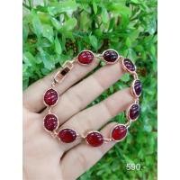 ราคา #สร้อยข้อมือนาคพลอยแดง#สร้อยข้อมือ (41712570970)