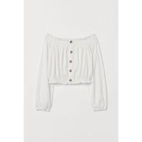 ราคา used H&M - Top crop เสื้อครอป -size XS-สีขาวครีม (9795436534)