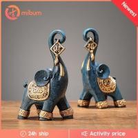 ราคา [มิบัม] เครื่องประดับรูปปั้นช้างคู่ 2 เท่าสําหรับตกแต่งเดสก์ท็อปโฮมออฟฟิศ (52108073977)