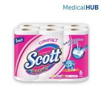 ราคา Scott Towels Compact 6 Roll กระดาษอเนกประสงค์ SCOTT COMPACT แพ็ค6 22089 (22790291217)
