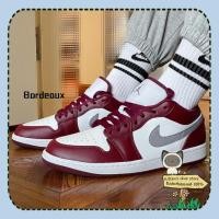 ราคา ♞,♘,♙【ของแท้100%】Nike Air Jordan 1 Low "Red White Black / Bred Toe / Cardinal / Bordeaux" คลา (23189980988)