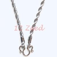 ราคา สร้อยคอห้อยพระสแตนเลส ลายเกลียวเพชร ขนาด 4 มิล สแตนเลสแท้ 100% สร้อยสวมคอ เครื่องประดับ stainless steel (8765425775)