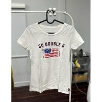 ราคา cc - oo ซีซีดับเบิ้ลโอเสื้อยืดคอกลม size s รอบอก 31 นิ้ว สีขาว •มือสอง• ของแท้ (29770086331)