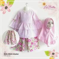 ราคา Reg SB2C Kulot 23 ชุดสูทเด็กมุสลิม LaBella Tunic ชุด Kulot สีชมพูนุ่ม (40655793039)