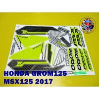ราคา สติ๊กเกอร์ HONDA GROM 125 MSX 125 GROM MSX 2017 STICKER “GREEN-BLACK” (22156349718)
