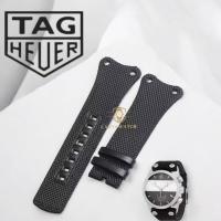 ราคา Canvas Leather Watch Strap Tag Heuer Mclaren Mercedec Strap Tag Heuer ขนาด 30mm (51052548344)