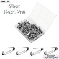 ราคา WKPFR893 60/80/100 ชิ้นบาร์ Pins, โลหะ DIY Craft เข็มกลัด Clasp Pins, 15/20/25/32/38/45 มม.ป้ายเงิน Pins กลับอุปกรณ์เย็บผ้า (45758074537)
