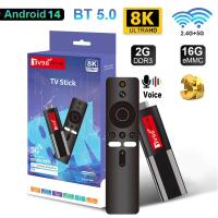 ราคา TV98 ATV MINI TV Stick Android 14รองรับวิดีโอ8K 4K BT5.0 3D 5G WiFi 6 ALLWINNER H618 2GB 16GB Voice REMOTE Smart TV Box IPTV LU4B (29662427136)