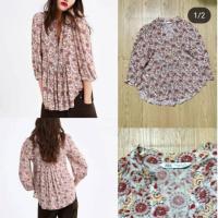 ราคา เสื้อลายดอก zara แท้ (42300181921)