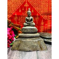 ราคา พระบูชา พระบุเงิน เนื้อว่านบุเงิน ศิลปะอยุธยา งานฝีมือศิลปะโบราณยุคเก่า (19094596782)