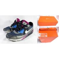ราคา รองแท้า Nike Air Max Lunar90 Midnight Navy Cool Grey RARE ITEM / รองเท้าผ้าใบ (960432518)