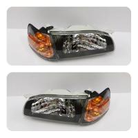 ราคา ไฟหน้า​ ไฟหน้า​แต่ง​ TOYOTA​ AE110​ AE111​ ลายเพชร​ โคมดำ​ (รุ่นตูด​เป็ด)​ (7056849891)