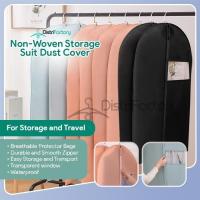 ราคา Premium Dust Cover Non-woven Suit Cover Hanger Penutup Habuk Storage Clothes Hanging Bag Hanging-type Suit Organizer Bag (43177647323)