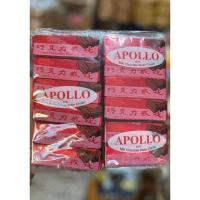 ราคา Apollo Milk Chocolate wafer cream เวเฟอร์เคลือบช็อคโกแล็ก(ยกแพค 48ชิ้น)❗️ (5982804324)