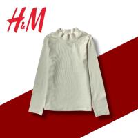 ราคา เสื้อยืดแขนยาวคอเต่าครีมสีขาวล้วนสําหรับเด็กอายุ 2-10 ปี | อืม ต้นฉบับ (29488697565)