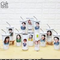 ราคา แก้วน้ำสกรีนภาพ แก้วน้ำใส่รูป tumbler (4436083077)