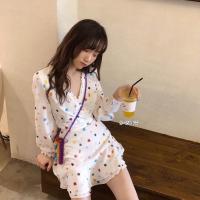 ราคา set2ชิ้น เสื้อครอปแขนยาวพิมพ์ลาย+กระโปรงสั้นบาน (7794012557)