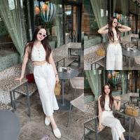 ราคา ส่งด่วน SLYQ MADE BUTTERCUP SLEEVELESS TOP & PANTS SET เซ็ตลายดอกเสื้อแขนกุดกับกางเกงขายาวพิมพ์ลายดอกไม้เล็ก (17399648389)