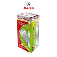 ราคา ใบมีดคัตเตอร์ ขนาด 18 มม. มุม 45 องศา รุ่น H-45L ยี่ห้อ Horse ตราม้า บรรจุ 10 หลอด/กล่อง (48307278701)
