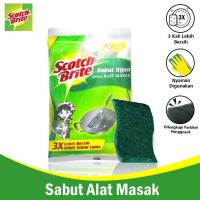 ราคา SCOTCH BRITE HIJAU 3M สก๊อตช์ไบรต์ แผ่นล้างจานสีเขียว (27092144222)
