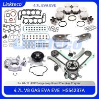 ราคา Engine Piston Ring Main & Con-Rod Bearing Full Gasket Set Timing Chain Kit For 02-13 4.7 T L JEEP D (51203554960)
