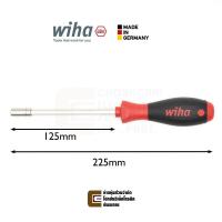 ราคา ดอกไขควง Wiha SoftFinish ไขควงปลาย 1/4" แกนยาว 125มม ใส่ดอกไขควง ปลายแม่เหล็ก รุ่น 384 SF 1/4"x125 (Made In Germany) (21187489837)