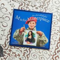 ราคา หนังสือภาษาอังกฤษ An art alphabet m is for masterpiece ปกแข็ง หนังสือศิลปะ (28451427558)